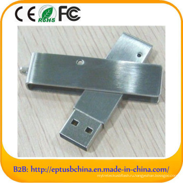 Поворотный USB-накопитель из нержавеющей стали с пользовательским логотипом (EM603)